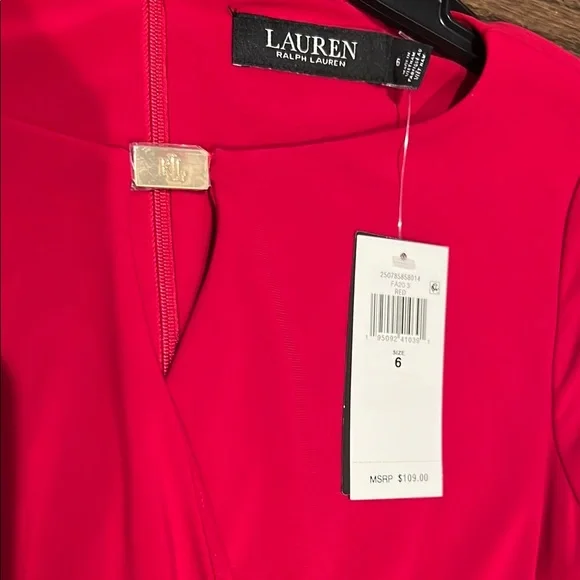 Ralph Lauren Classy Red Dress NWT - Picture 2 of 4